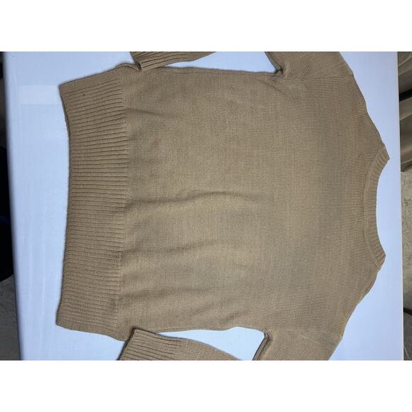 Banana Republic Women's Sweater Beige/Brown Long Sleeve Size M - Picture 3 of 8